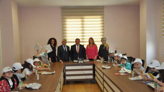 Hülya Şahnaoğlu Anaokulu Öğrencileri İlçe Milli Eğitim Müdürlüğümüze Makam Ziyaretinde Bulundu