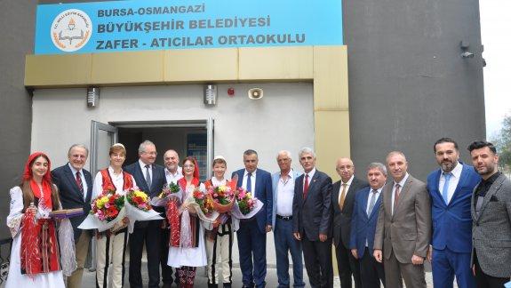 Kosova Cumhuriyeti Ankara Büyükelçisi Sn. Avni SPAHİUdan İlçemiz Büyükşehir Belediyesi Zafer Atıcılar Ortaokuluna Ziyaret