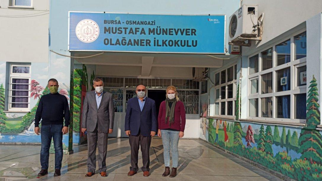 İlçe Milli Eğitim Müdürü Gürhan ÇOKGEZER Mustafa Münevver Olağaner İlkokulunu Ziyaret Etti