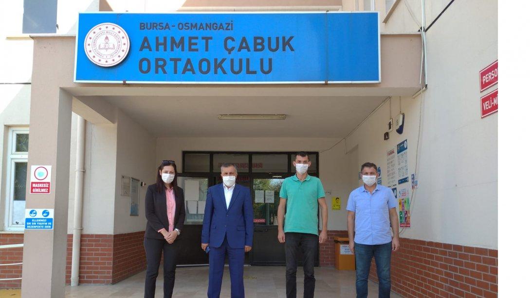 İlçe Milli Eğitim Müdürü Gürhan ÇOKGEZER Ahmet Çabuk Ortaokulunu Ziyaret Etti